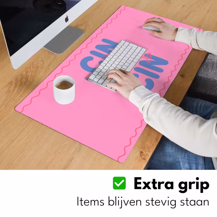 Bureau onderlegger - Drank - Glazen - Proost - Modern - Roze — 6