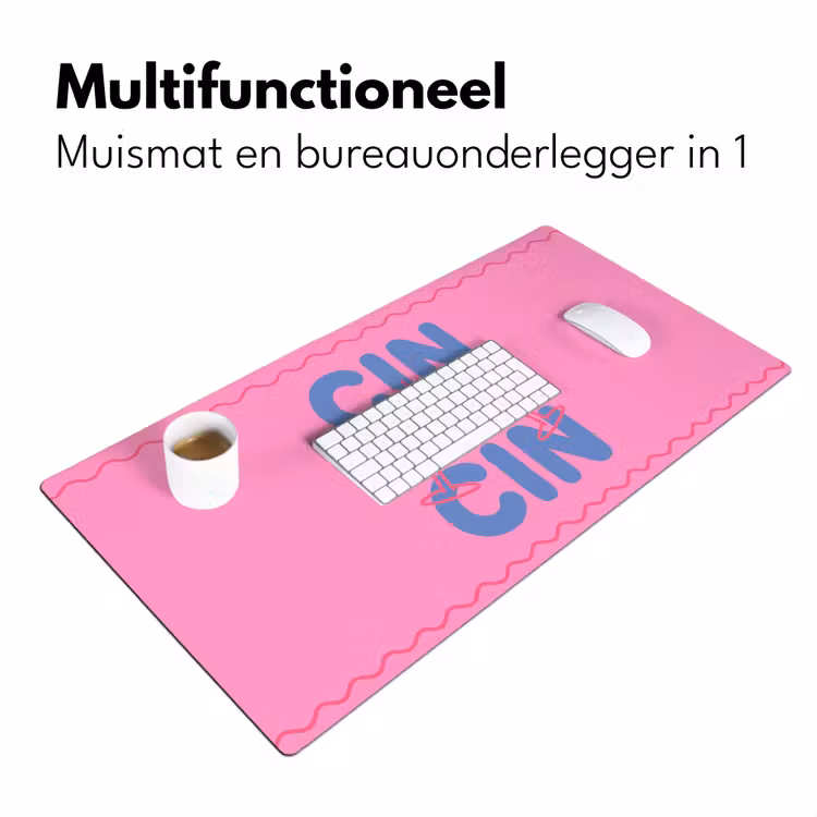 Bureau onderlegger - Drank - Glazen - Proost - Modern - Roze — 7