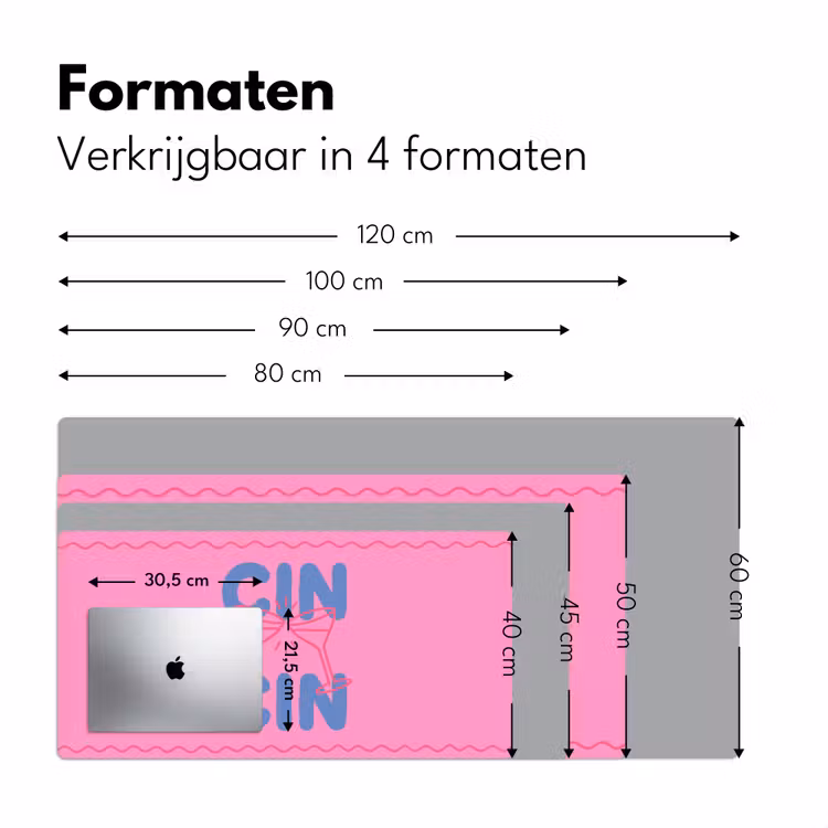 Bureau onderlegger - Drank - Glazen - Proost - Modern - Roze — 8