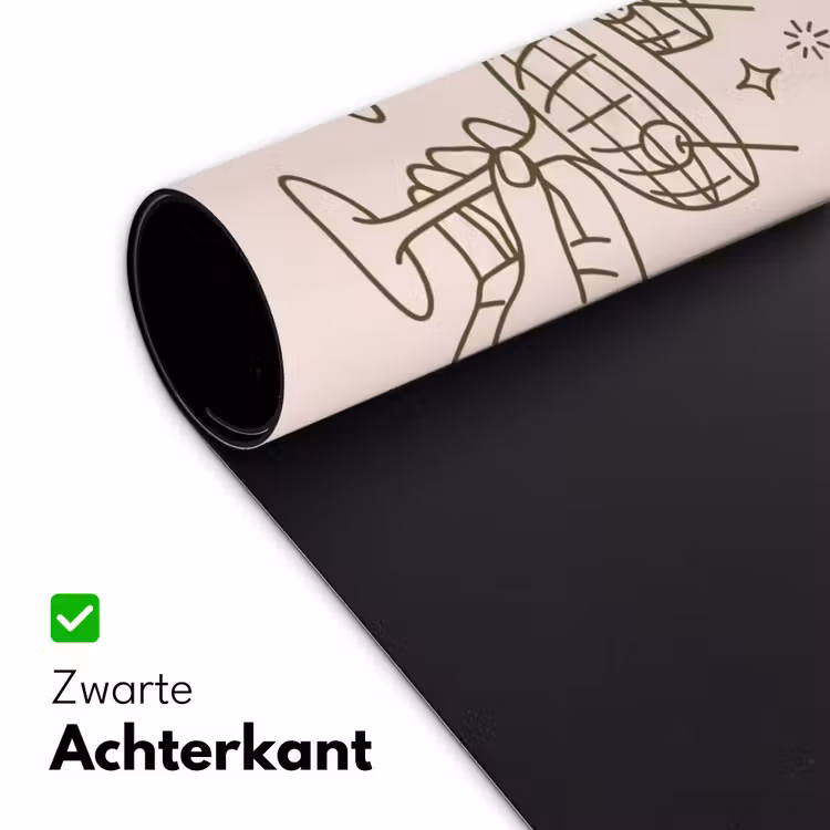 Bureau onderlegger - Drankjes - Feest - Proosten - Minimalistisch - Groen — 5