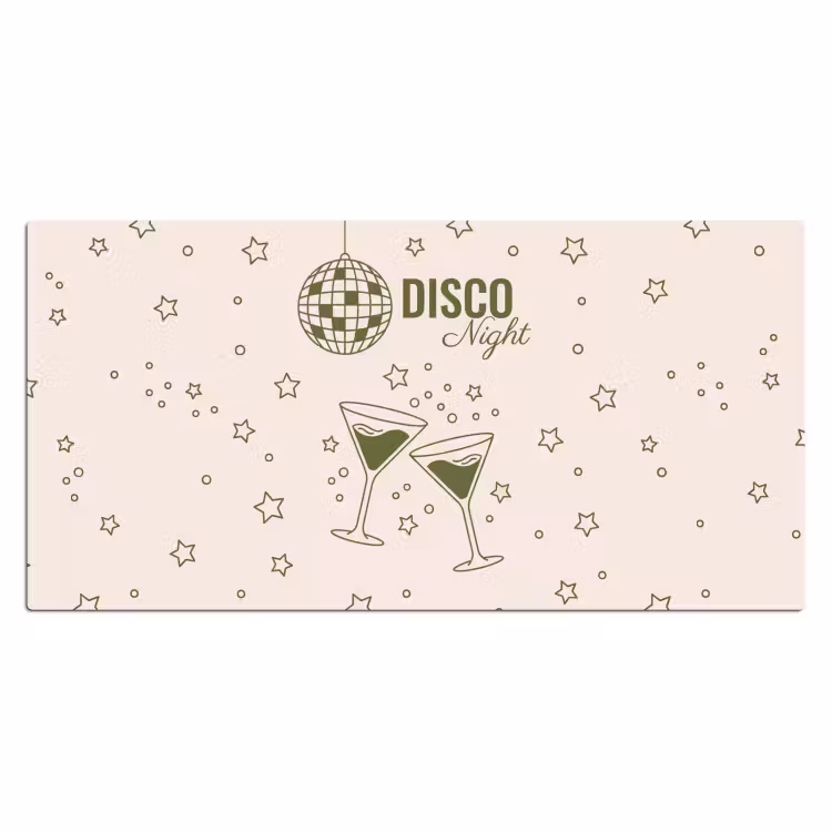 Bureau onderlegger - Feest - Disco - Drank - Illustratie - Groen — 2