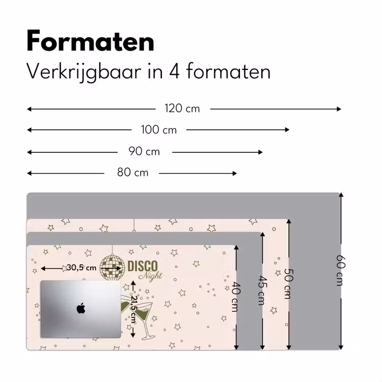 Bureau onderlegger - Feest - Disco - Drank - Illustratie - Groen — 8