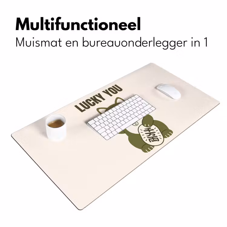 Bureau onderlegger - Kat - Geluk - Dieren - Modern - Groen — 7