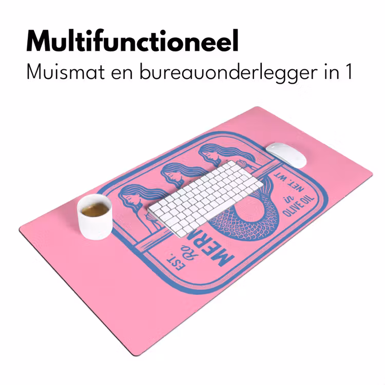 Bureau onderlegger - Meermin - Sardineblik - Illustratie - Roze - Retro — 7