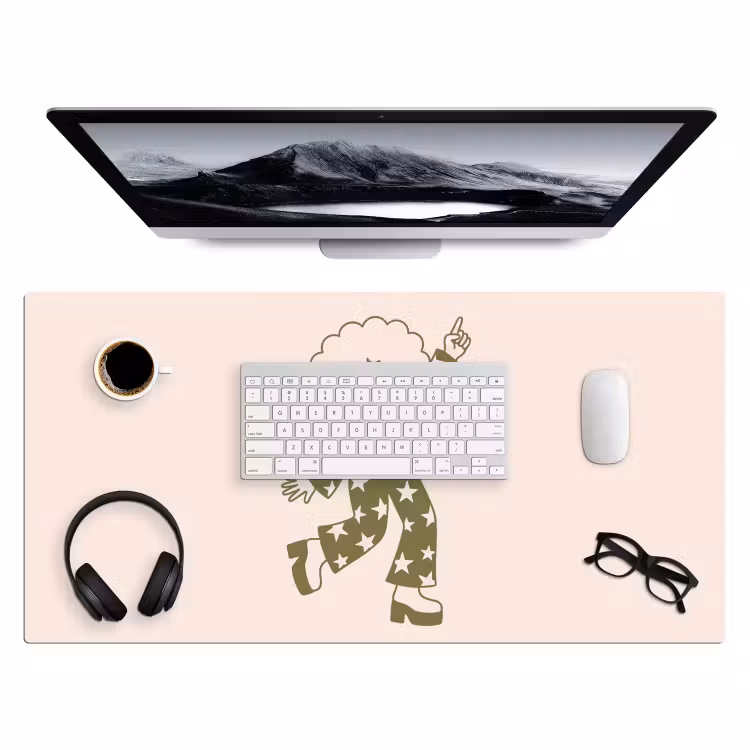 Bureau onderlegger - Mensen - Dansend - Feest - Vintage - Groen — 4