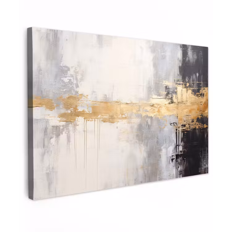 Canvas schilderij - Goud - Luxe - Acryl - Kunst — 1