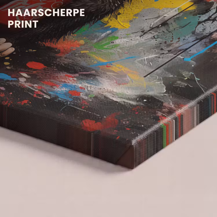 Canvas schilderij - Aap - Graffiti - Dieren - Kunst - Flesje - Kleuren — 5
