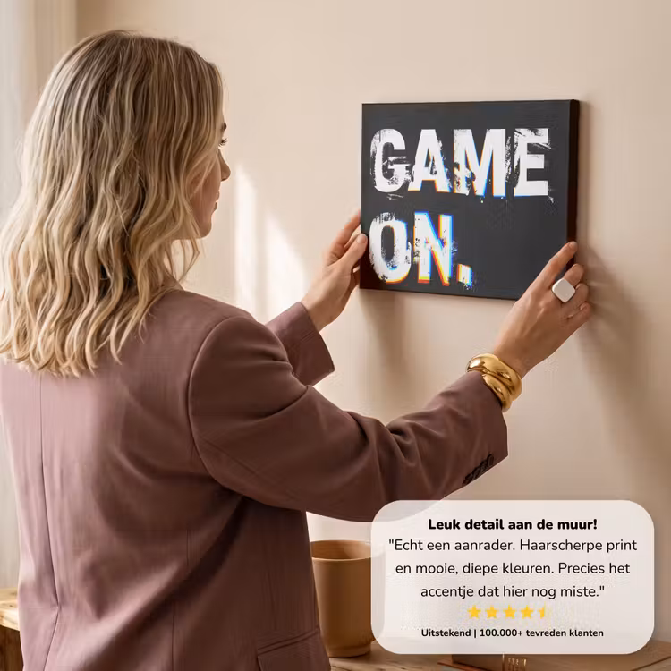 Canvas schilderij - Gaming - Game - Spreuken - Quotes - Game on — 3