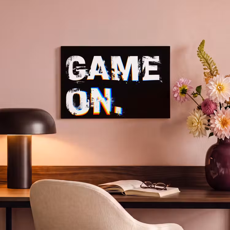 Canvas schilderij - Gaming - Game - Spreuken - Quotes - Game on — 6