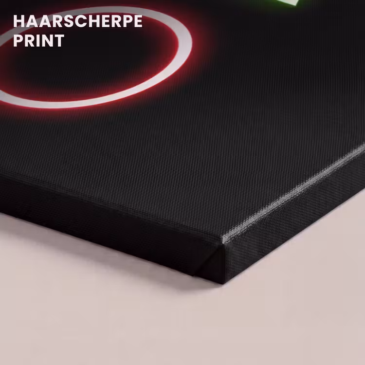 Canvas schilderij - Gaming - Neon - Console - Zwart - Controller - Gamen — 5