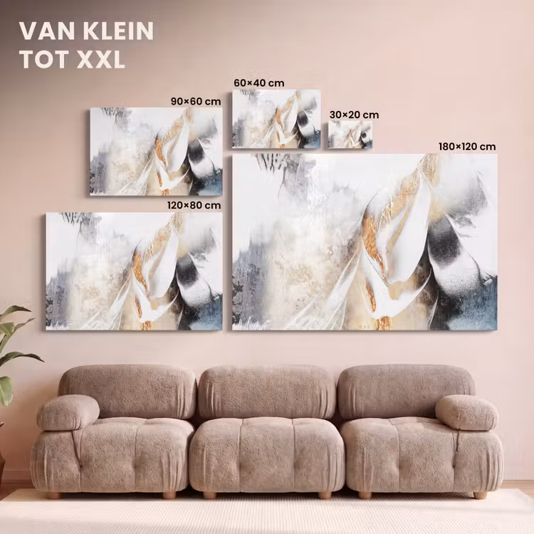 Canvas schilderij - Abstract - Gold - Design - Luxe — 8