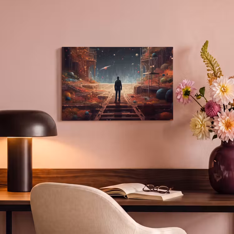 Canvas schilderij - Buitenaards - Astronaut - Planeten - Ruimte — 6