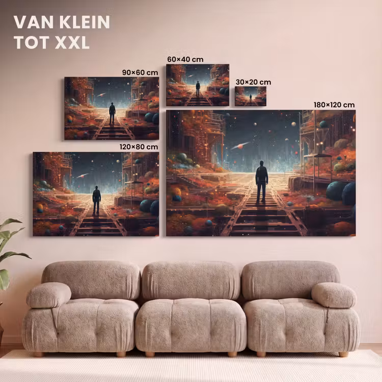 Canvas schilderij - Buitenaards - Astronaut - Planeten - Ruimte — 7