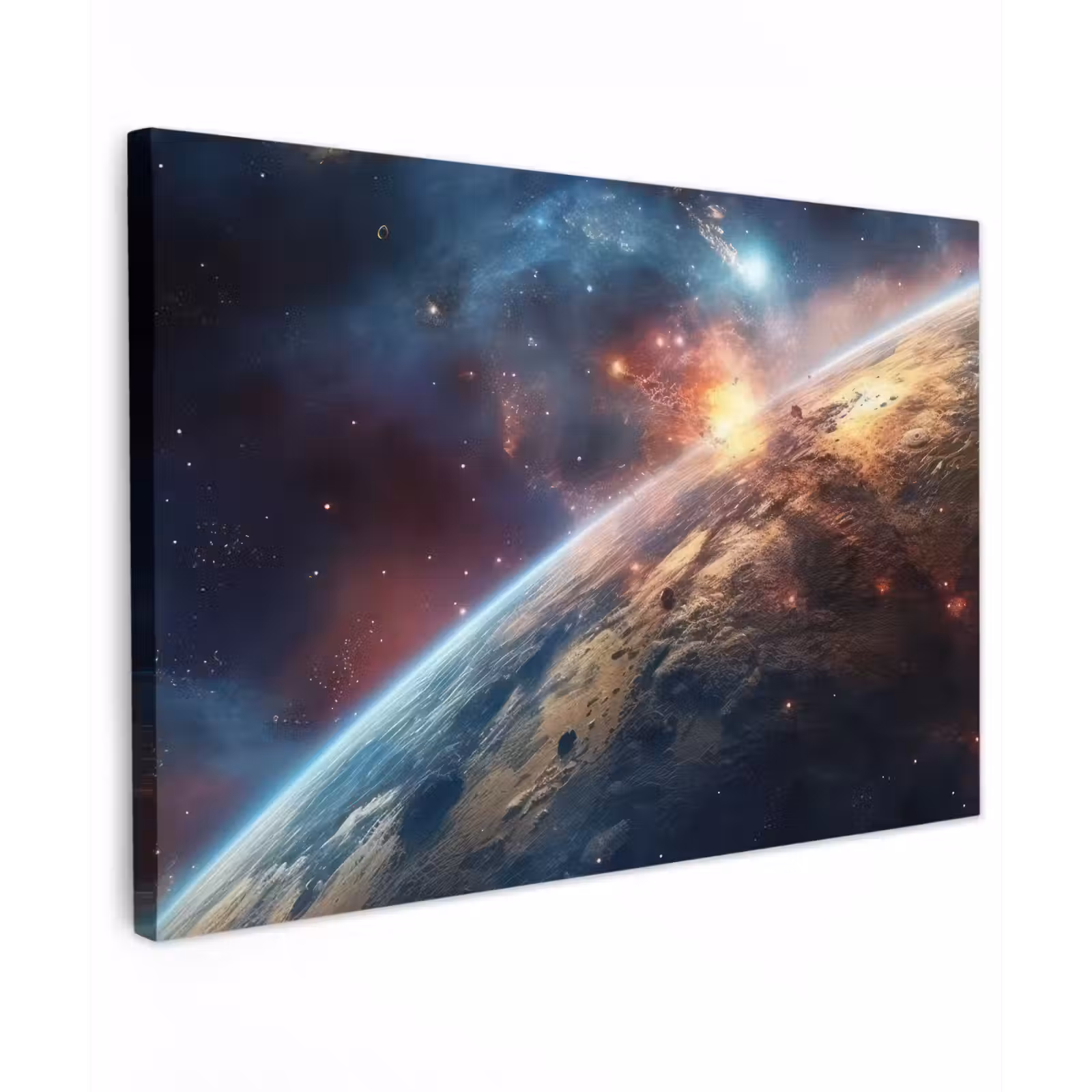 Canvas schilderij - Heelal - Sterren - Ruimte - Planeet — 1