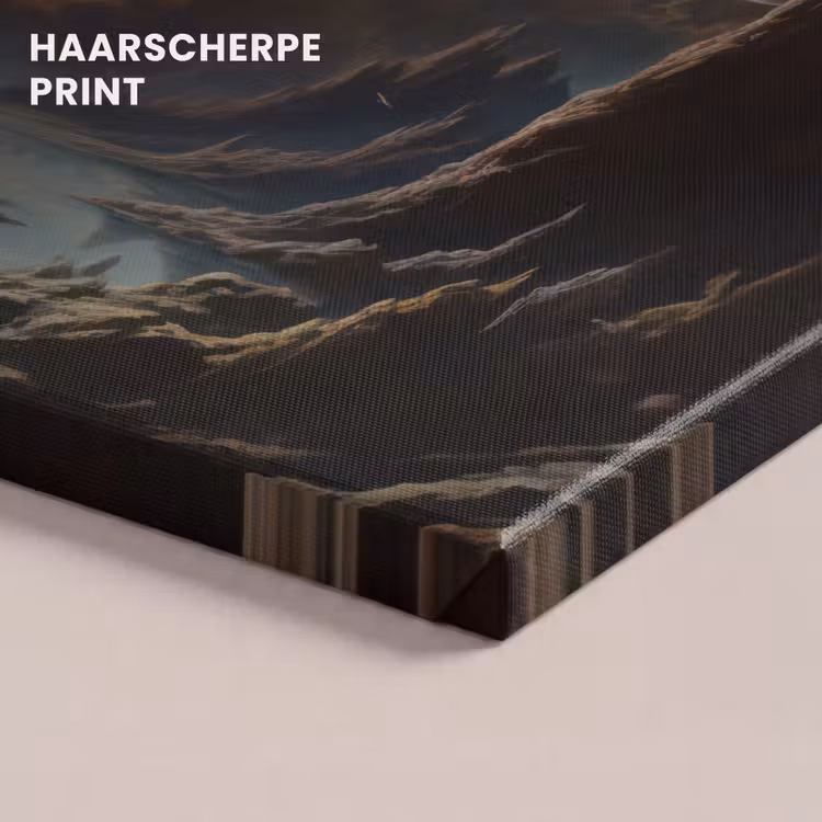 Canvas schilderij - Gebergte - Rafijn - Rivier - Planeten — 5