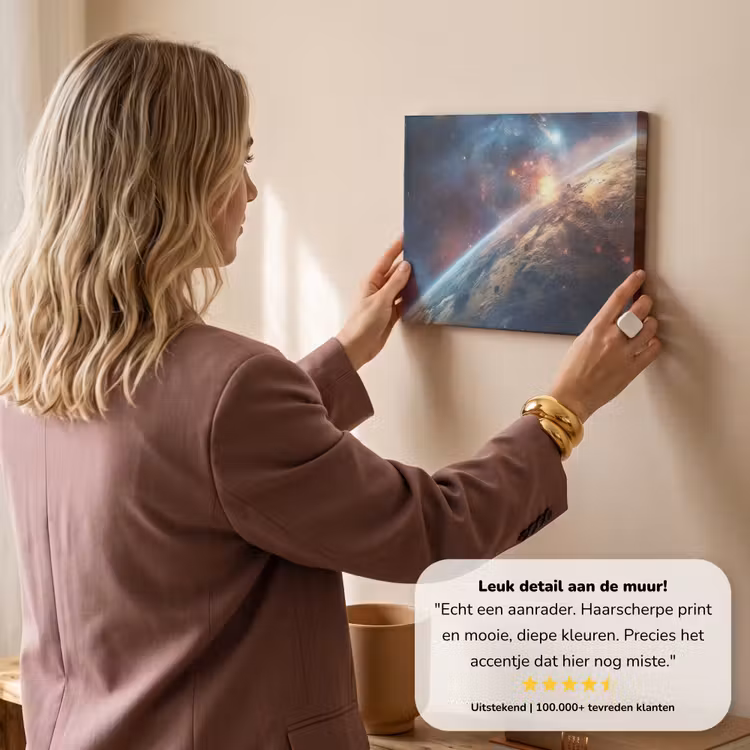 Canvas schilderij - Heelal - Sterren - Ruimte - Planeet — 3