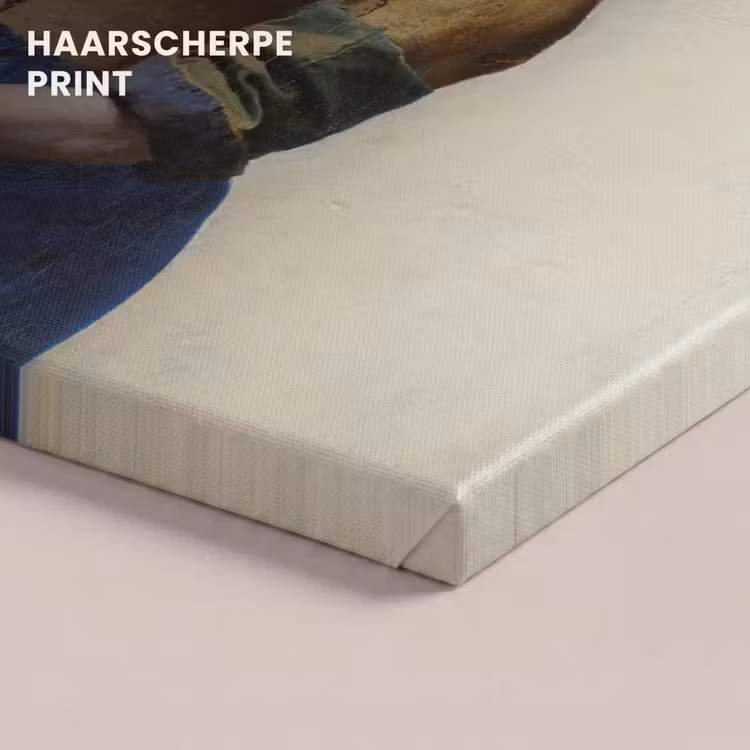 Canvas schilderij - Het melkmeisje - Schilderij van Johannes Vermeer — 5