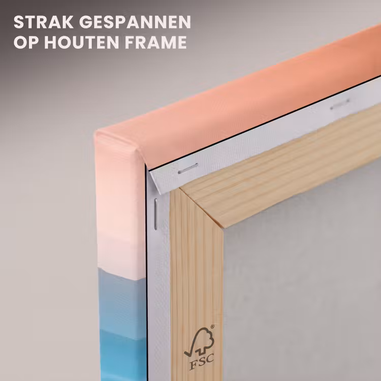 Canvas schilderij - Bergen - Zon - Oranje - Natuur — 7