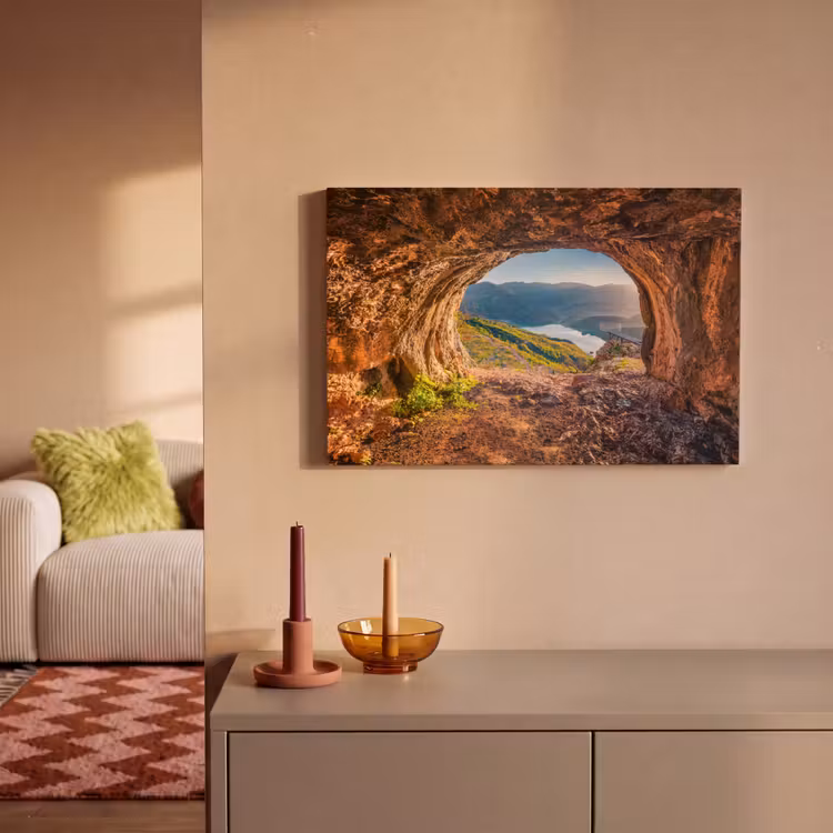 Canvas schilderij - Grot - Berg - Landschap - Natuur — 1