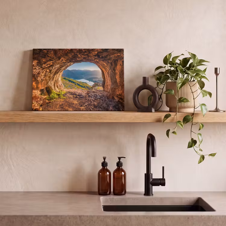 Canvas schilderij - Grot - Berg - Landschap - Natuur — 3
