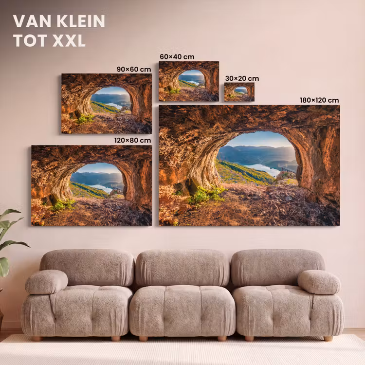 Canvas schilderij - Grot - Berg - Landschap - Natuur — 7