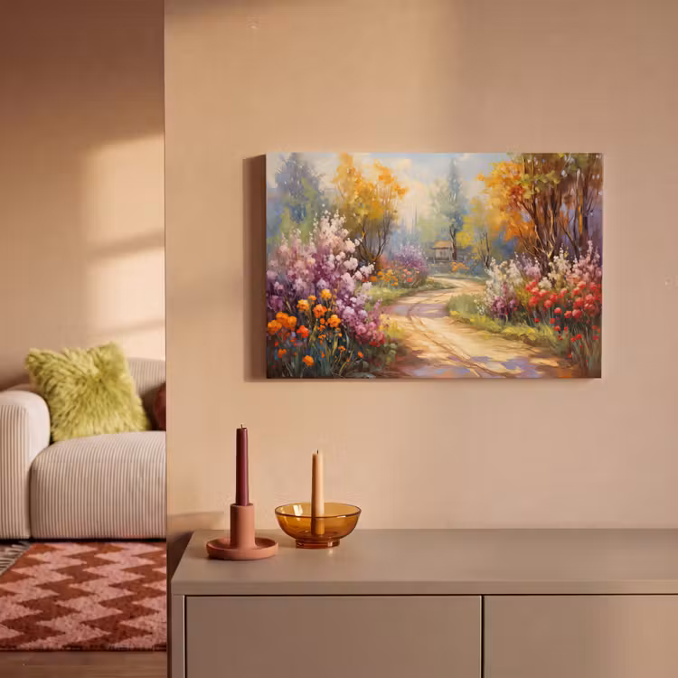 Canvas schilderij - Bloemen - Bomen - Kunst - Watercolor — 2