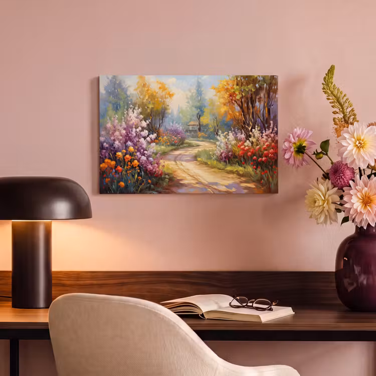 Canvas schilderij - Bloemen - Bomen - Kunst - Watercolor — 6