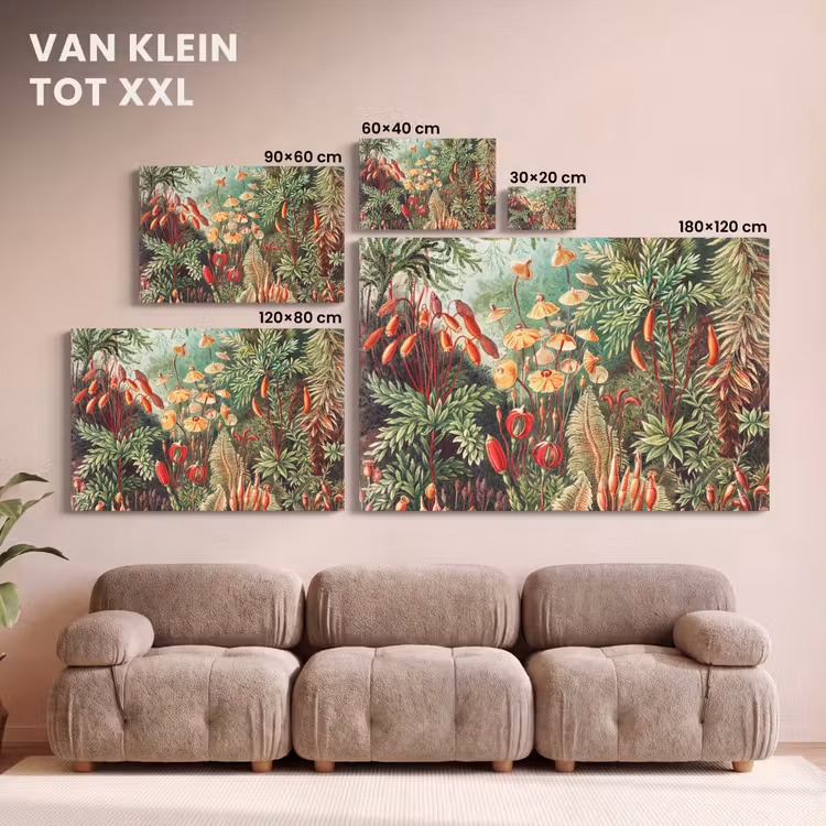 Canvas schilderij - Bloemen - Kunst - Vintage - Natuur - Botanisch — 8