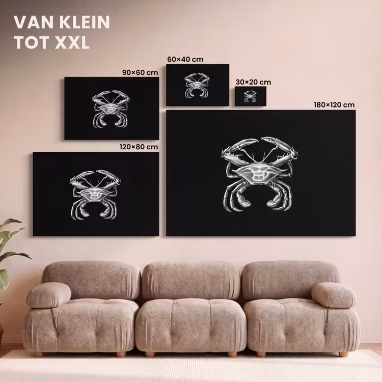 Canvas schilderij - Ernst Haeckel - Krab - Oude meesters - Vintage - Dieren - Kunst — 8