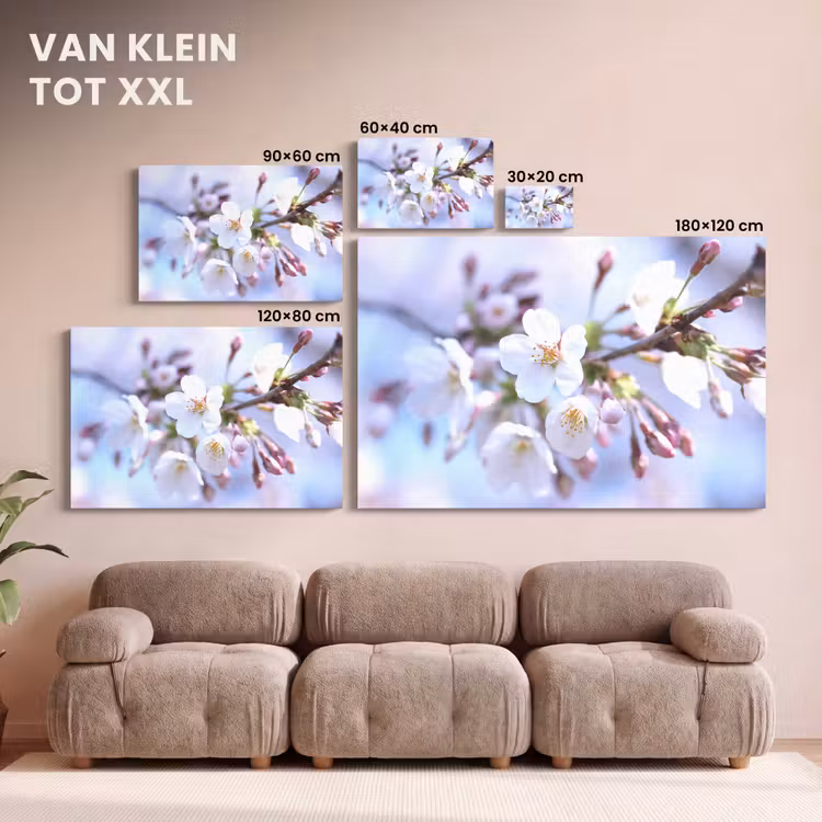 Canvas schilderij - Bloemen - Sakura - Tak - Bloesem takken — 8