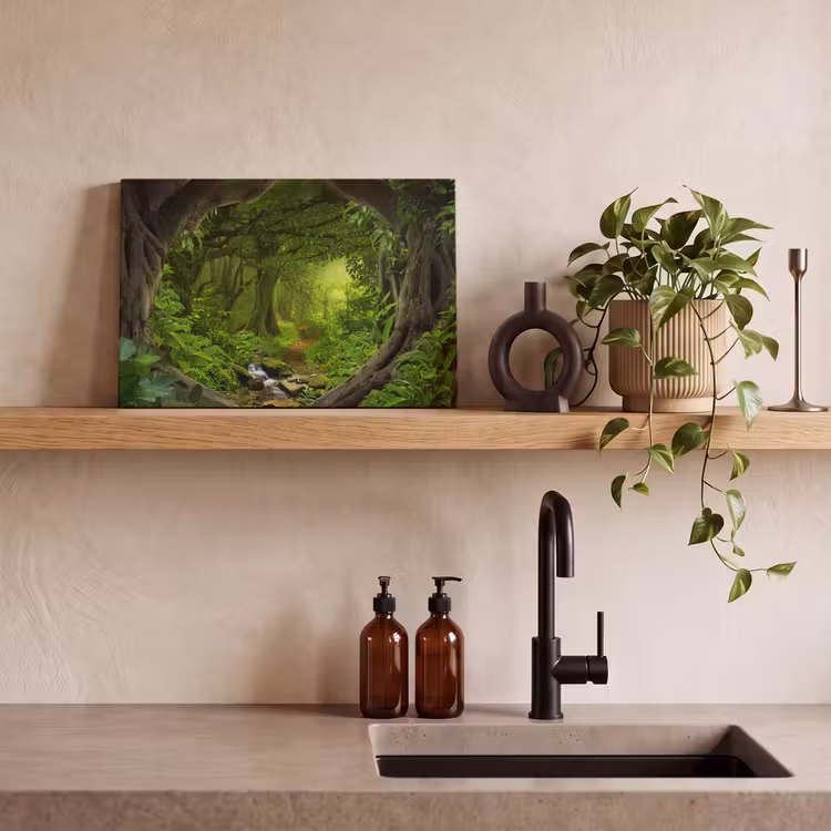Canvas schilderij - Jungle - Groen - Natuur - Tropisch - Planten — 4