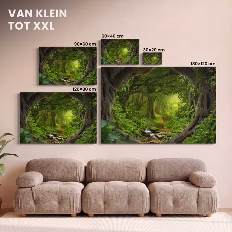Canvas schilderij - Jungle - Groen - Natuur - Tropisch - Planten — 8