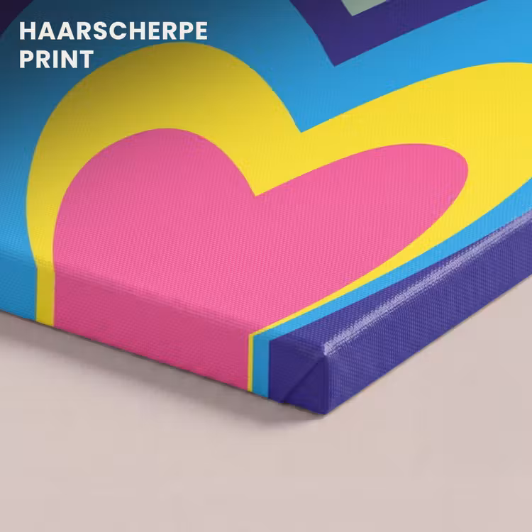 Canvas schilderij - Hartjes - Kleurrijk - Valentijn — 5