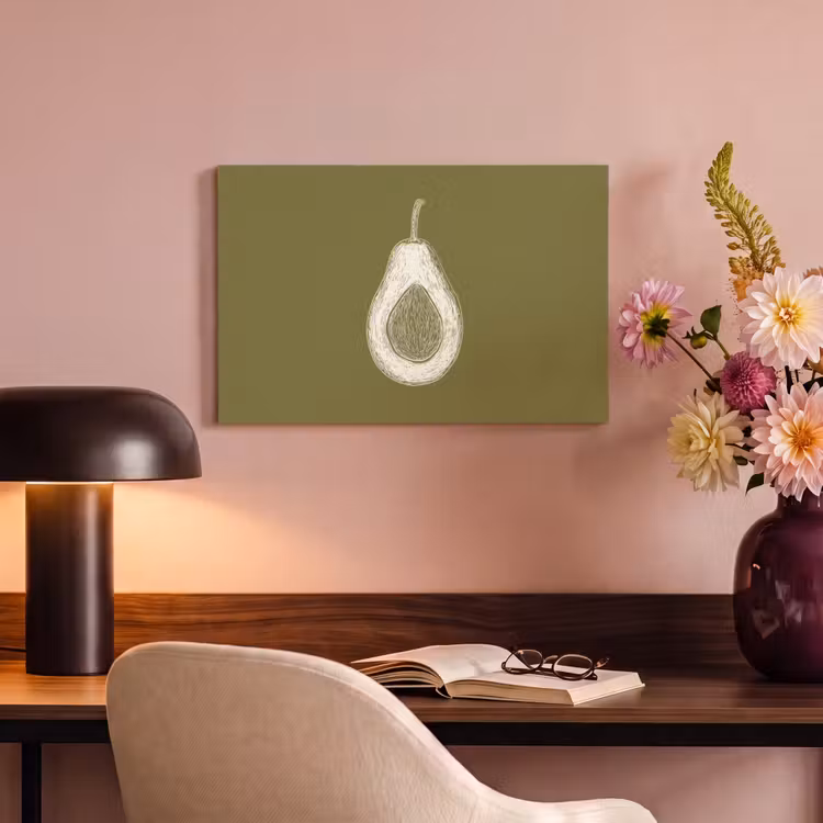 Canvas schilderij - Avocado - Minimalistisch - Illustratie - Groen — 6