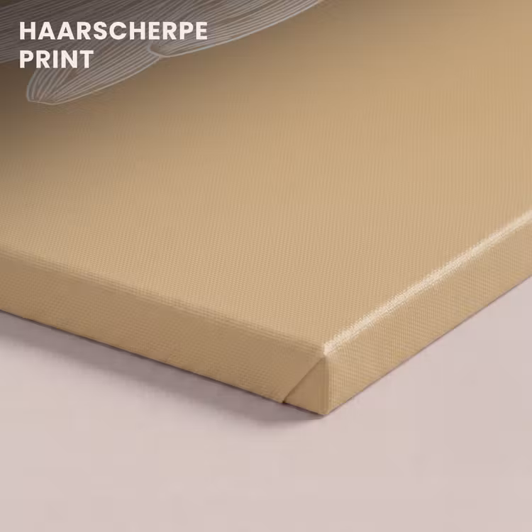 Canvas schilderij - Bananen - Beige - Lijntekening - Minimalistisch — 5