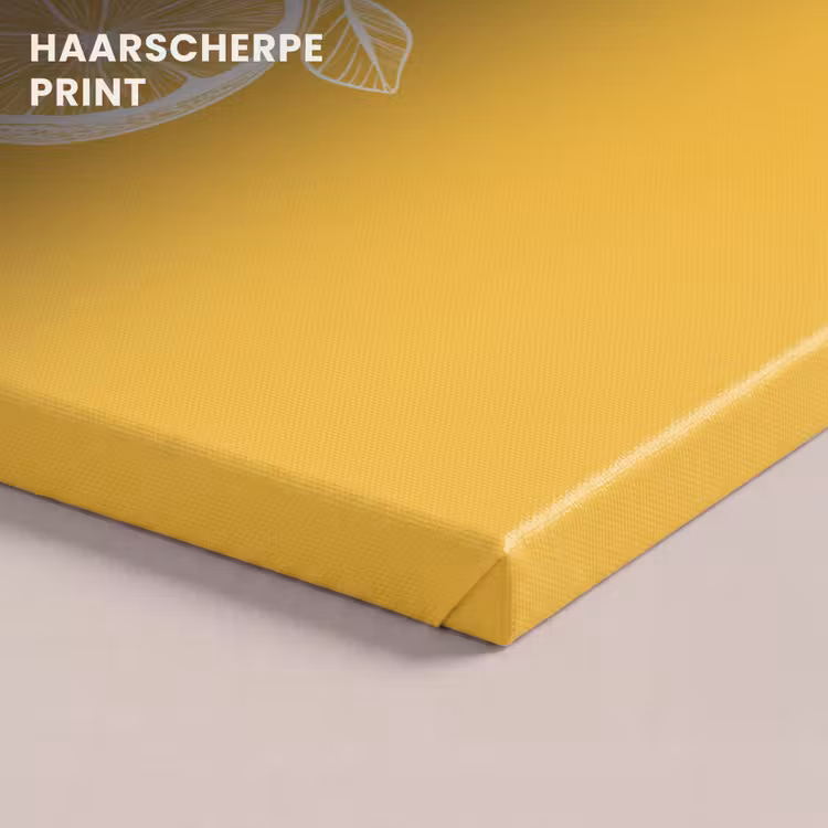 Canvas schilderij - Citroenen - Illustratie - Minimalistisch - Geel — 5