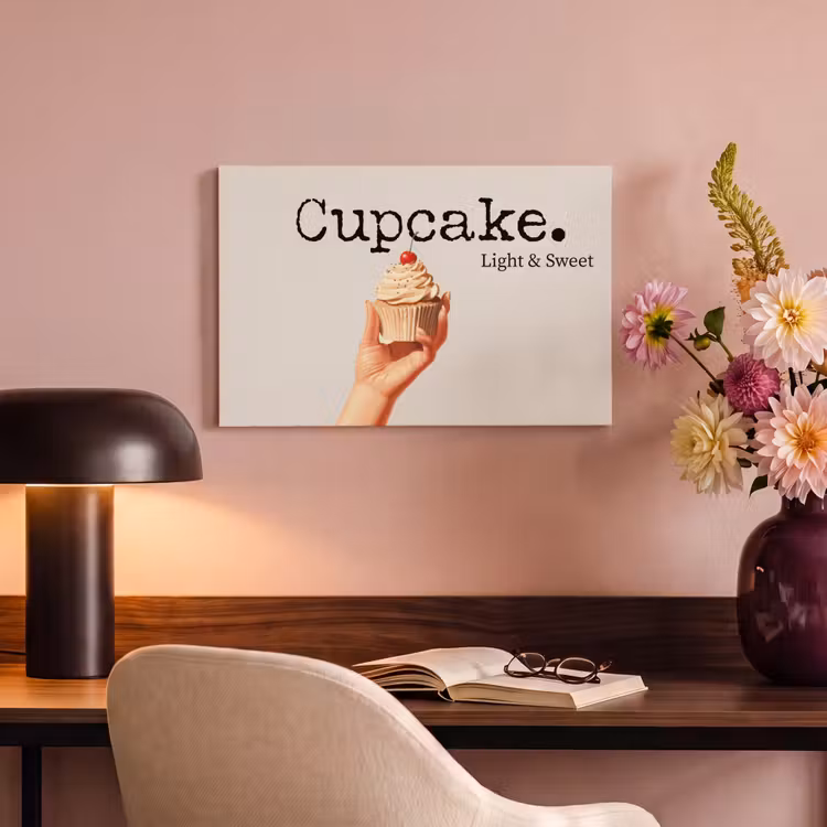 Canvas schilderij - Cupcake - Zoet - Kers — 6