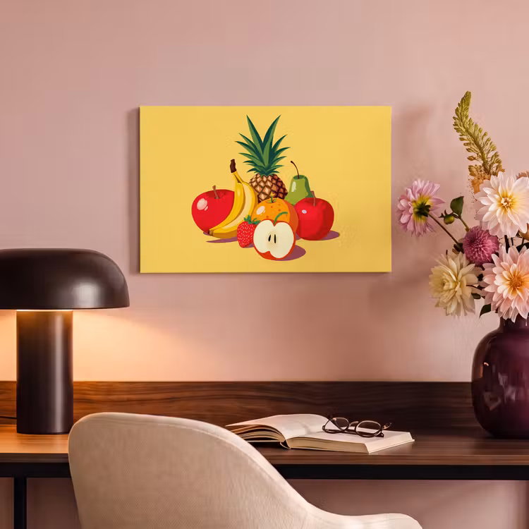 Canvas schilderij - Fruit - Illustratie - Kleurrijk — 6