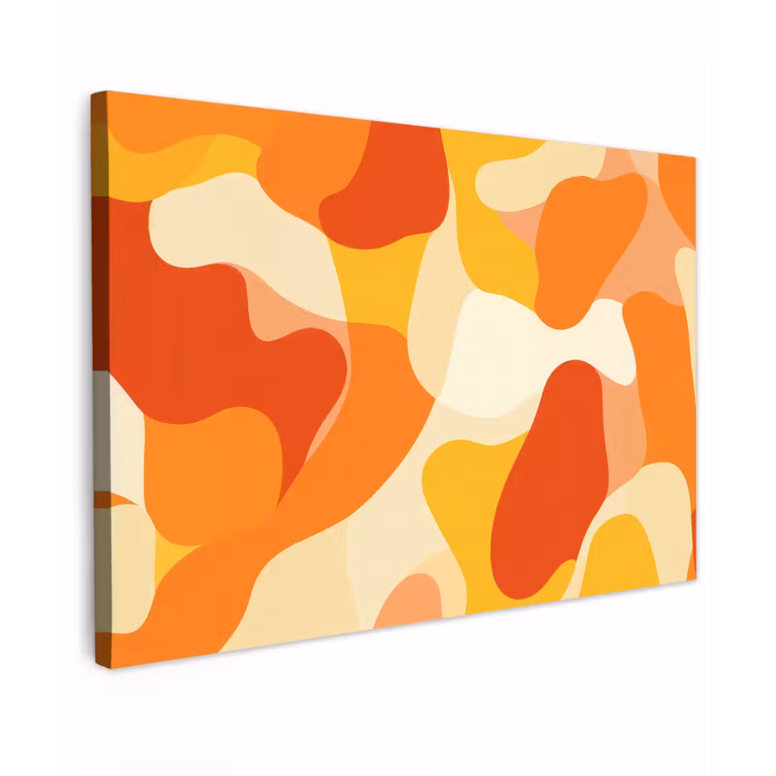 Canvas schilderij - Abstract - Vormen - Oranje — 1