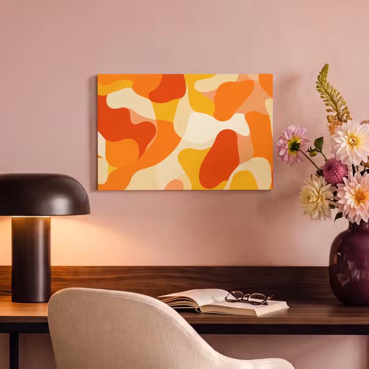 Canvas schilderij - Abstract - Vormen - Oranje — 6