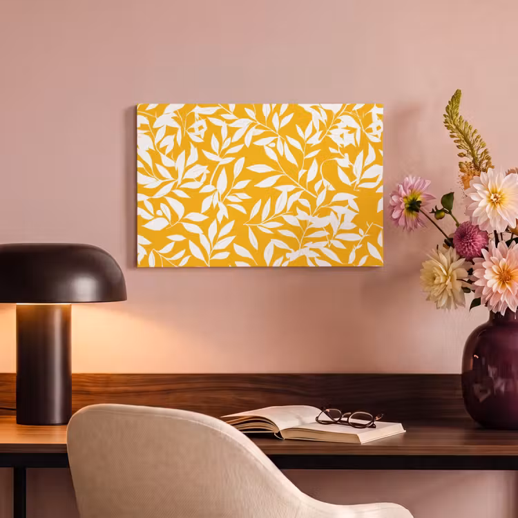 Canvas schilderij - Bladeren - Takken - Geel — 6