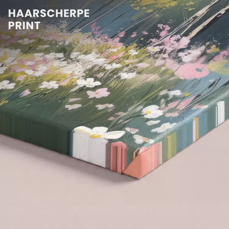 Canvas schilderij - Bos - Schilderstijl - Kleurrijk — 5