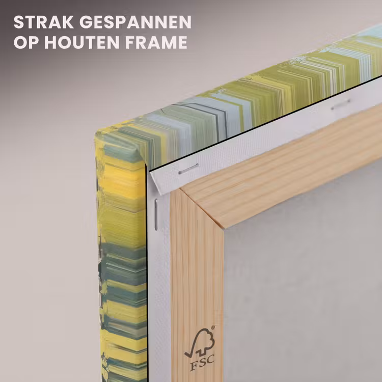 Canvas schilderij - Bos - Schilderstijl - Kleurrijk — 7