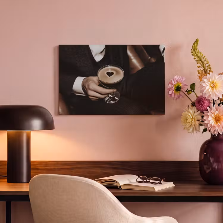 Canvas schilderij - Hartje - Cocktail - Espresso Martini - Hand — 6