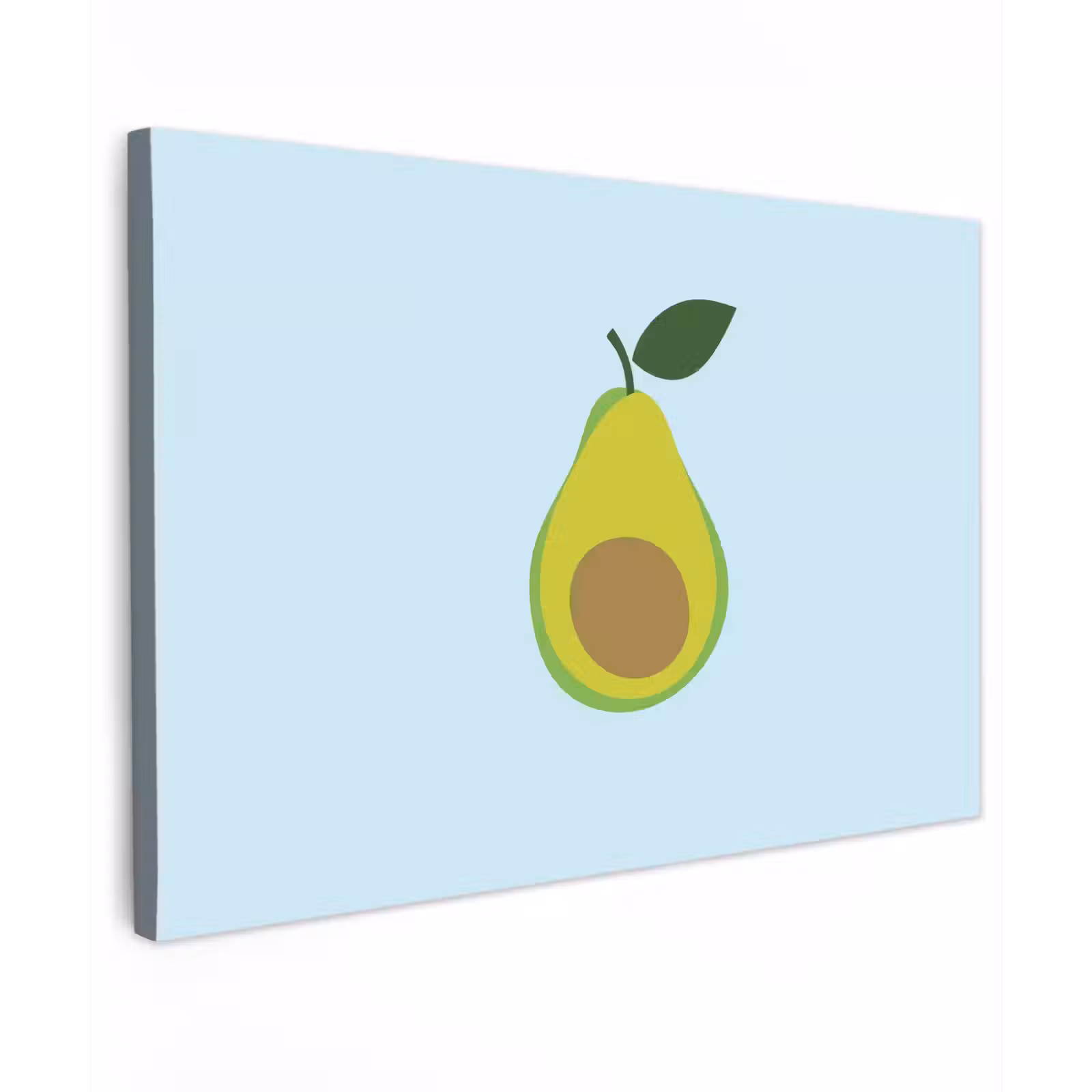 Canvas schilderij - Avocado - Illustratie - Groene - Vrucht — 1