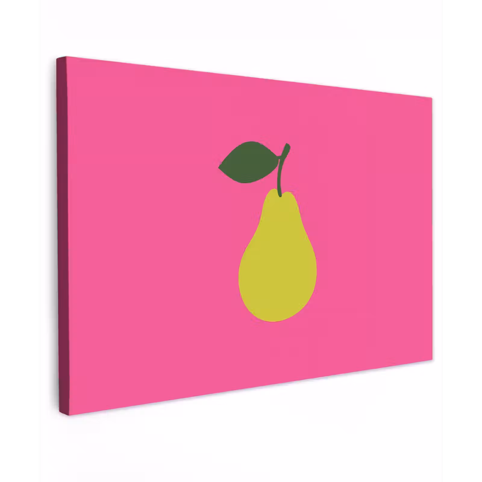 Canvas schilderij - Illustratie - Fruit - Peer - Groen — 1