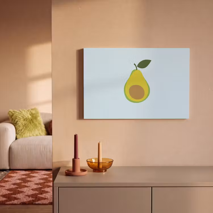 Canvas schilderij - Avocado - Illustratie - Groene - Vrucht — 2