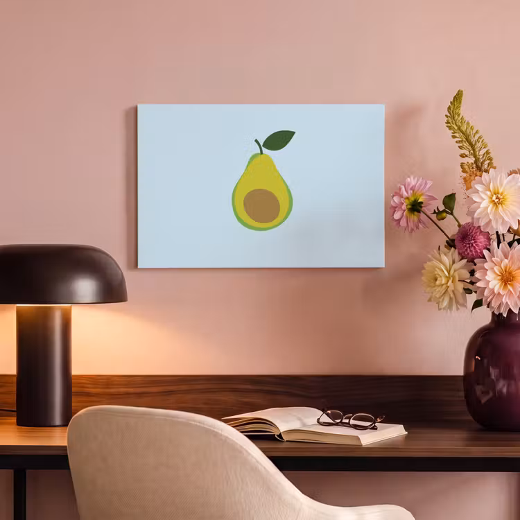 Canvas schilderij - Avocado - Illustratie - Groene - Vrucht — 6