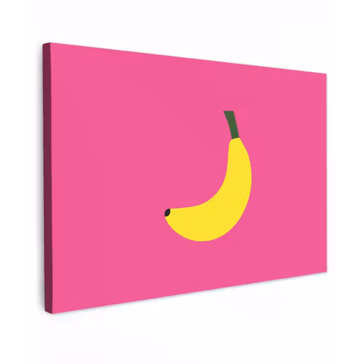 Canvas schilderij - Banaan - Geel - Fruit — 1