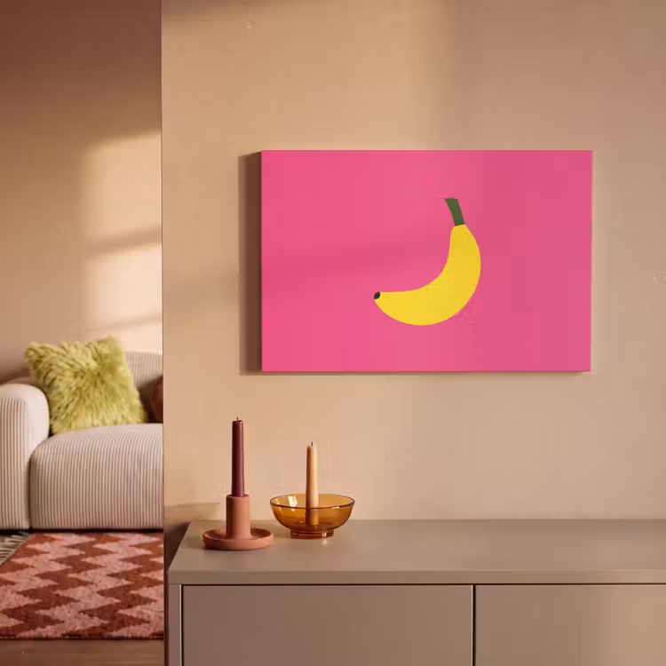 Canvas schilderij - Banaan - Geel - Fruit — 2